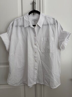 Madewell White Daily Shirt Size XL Eyelet White